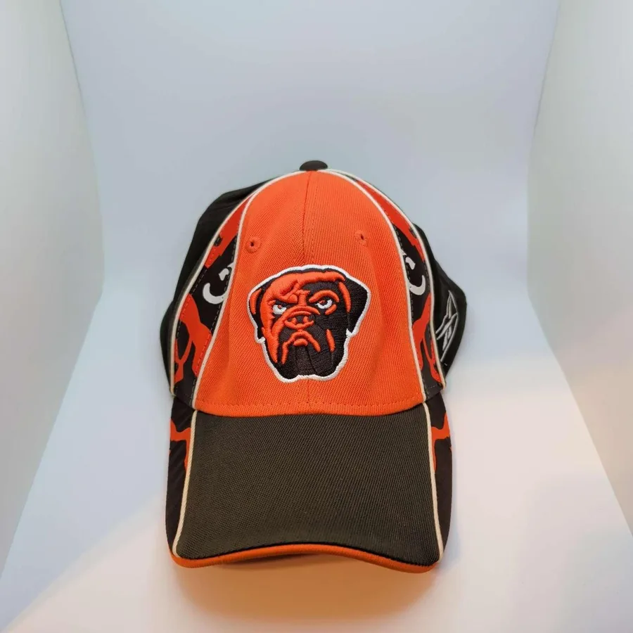 Reebok Cleveland Browns Hat Mens OSFM Orange Brown Dawg Pound NFL Equipment