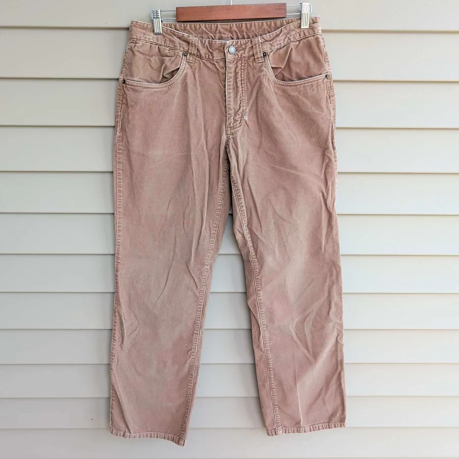 Patagonia Corduroy Pants Mens 31 Tan Organic Cotton Straight Leg 5-Pocket