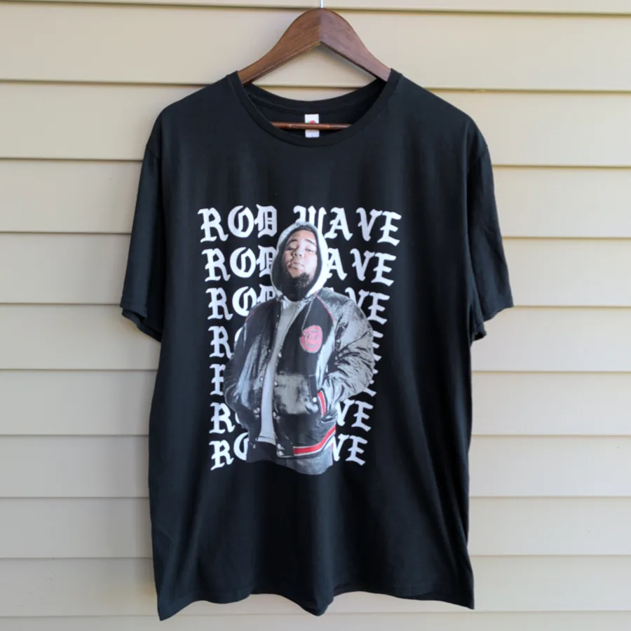 Rod Wave Last Lap Tour Shirt Mens XL Black Graphic Rap Tee Merch