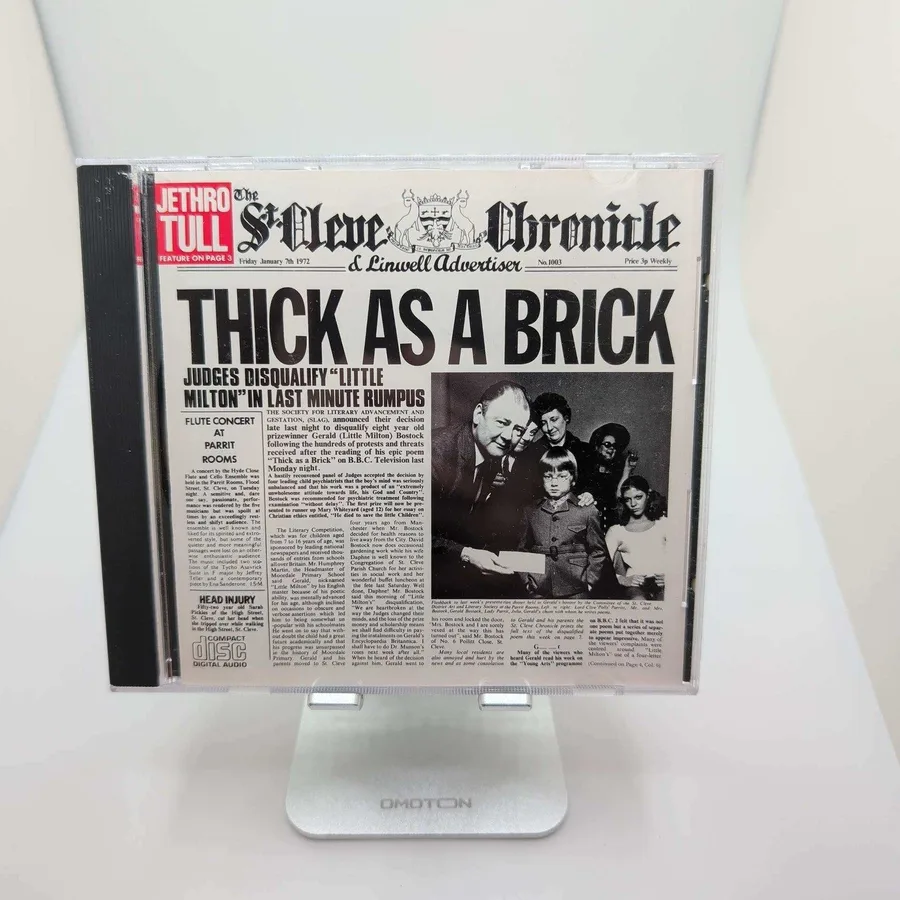 Jethro Tull Thick As A Brick CD Silver Progressive Rock 1985 Reissue