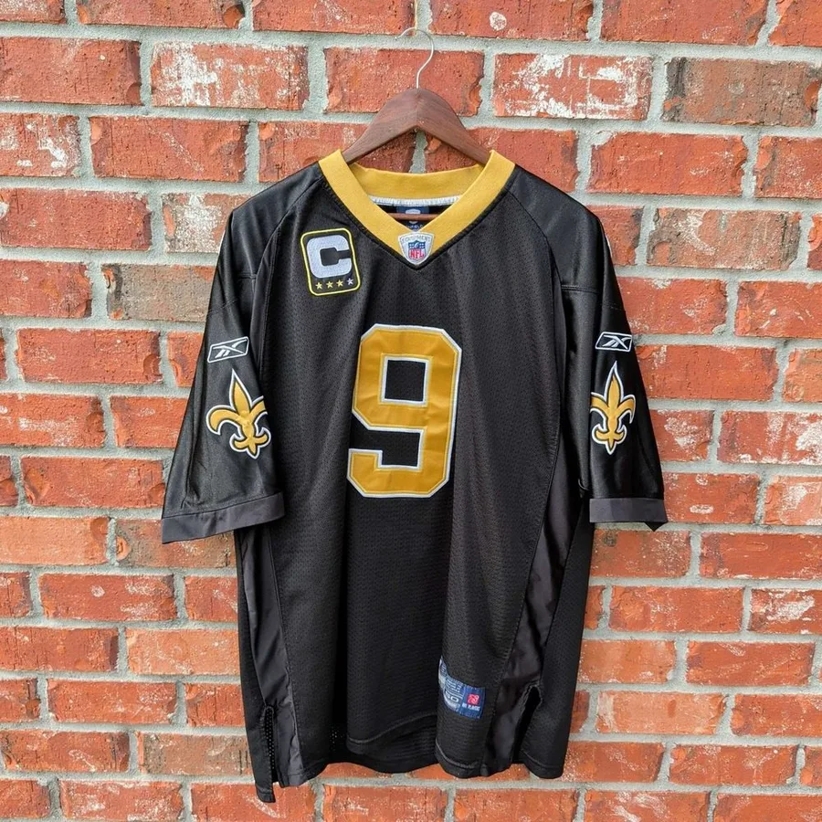 Authentic 2006 Drew Brees #9 New Orleans Saints On-Field Reebok Jersey 50