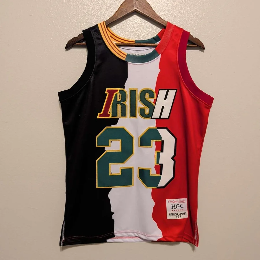 Headgear Classics LeBron James Jersey Mens Small Multicolor SVSM Irish 23 Split
