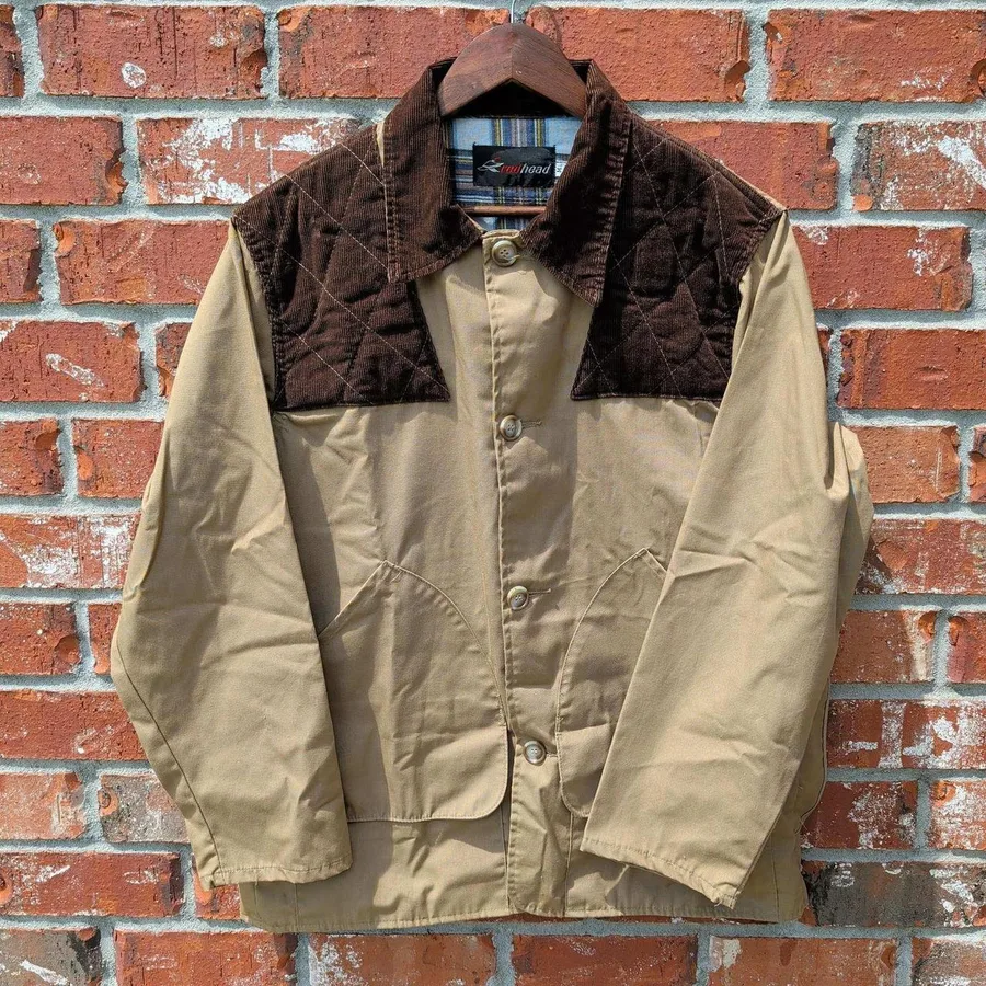 RedHead Field Jacket Mens Medium Tan Brown Corduroy Quilted Hunting Barn Coat
