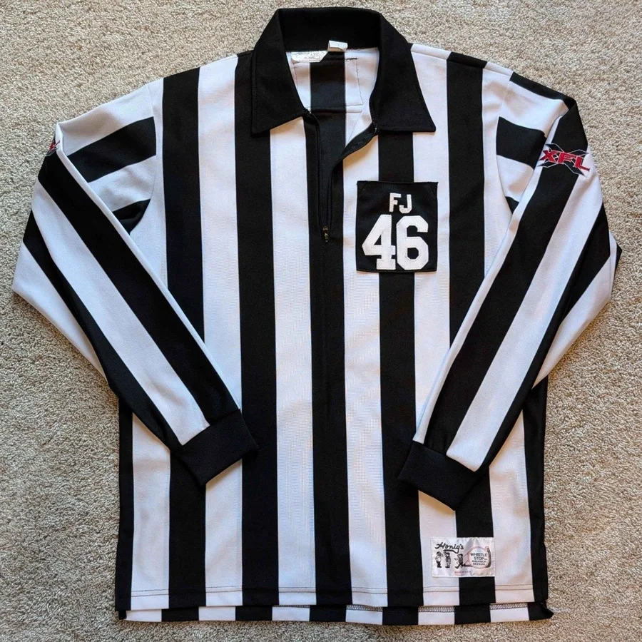 2001 XFL Referee Jersey Mens XL Field Judge 46