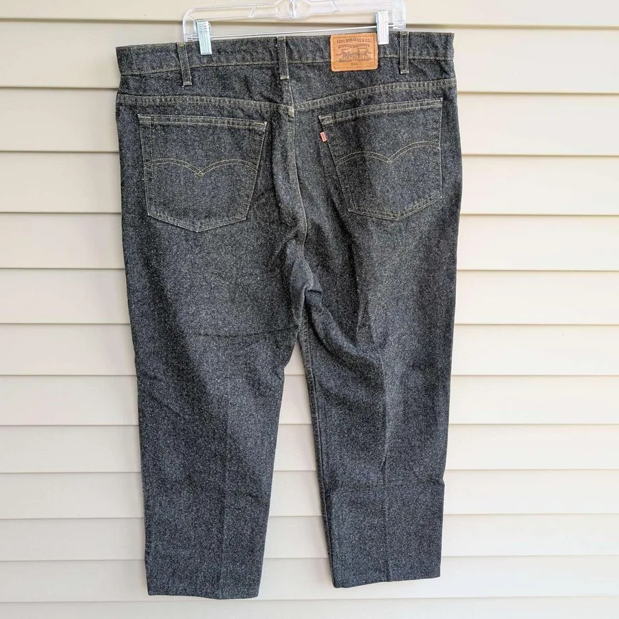 Levi Strauss Signature 540 Jeans Men 42x32 Gray Relaxed Fit Made in USA 90s