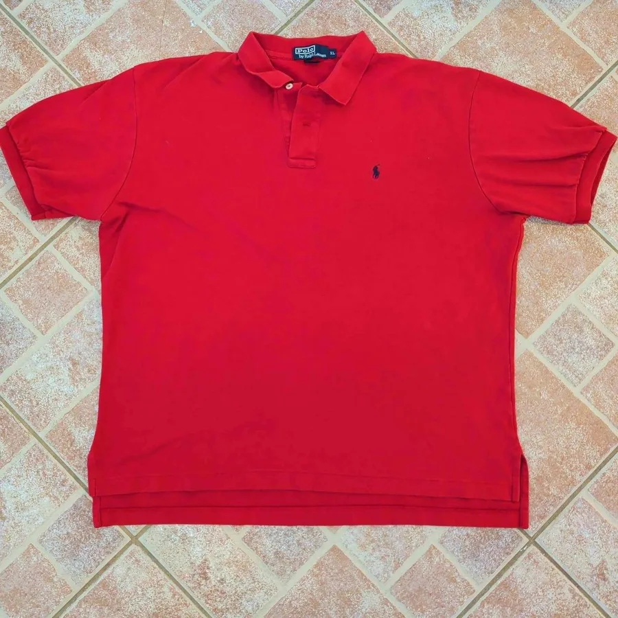 Polo Ralph Lauren Polo Shirt Mens XL Red Short Sleeve Cotton Pique Pony Logo