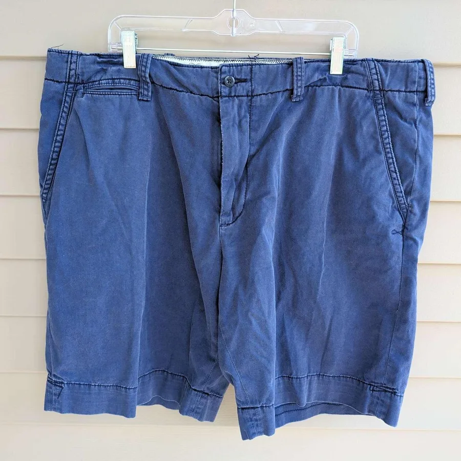 Polo Ralph Lauren Chino Shorts Mens 42 Blue Cotton 10in Inseam Casual Classic