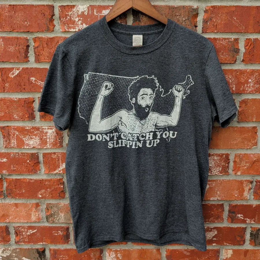 Childish Gambino Dont Catch you Slippin Up Tee Mens Medium
