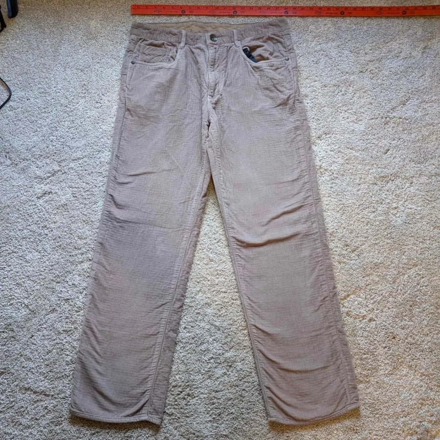Tommy Bahama Island Soft Corduroy Pants Tan Straight Leg Men's Size 38