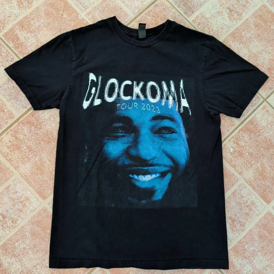 Gildan Key Glock Glockoma Tour 2023 T-Shirt Mens Small Black Big Scarr Rap Tee