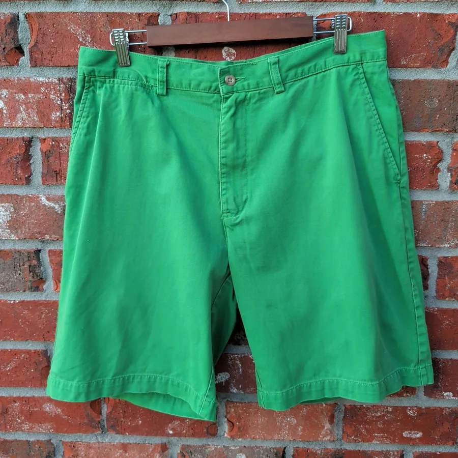 Polo Ralph Lauren Prospect Short Mens 34 Green Chino Flat Front Shorts