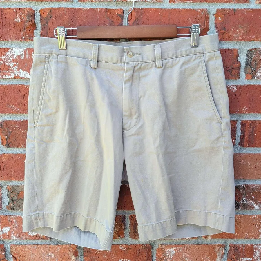 Polo Ralph Lauren Chino Shorts Mens 32 Tan Classic Fit 9 Inch Inseam Cotton