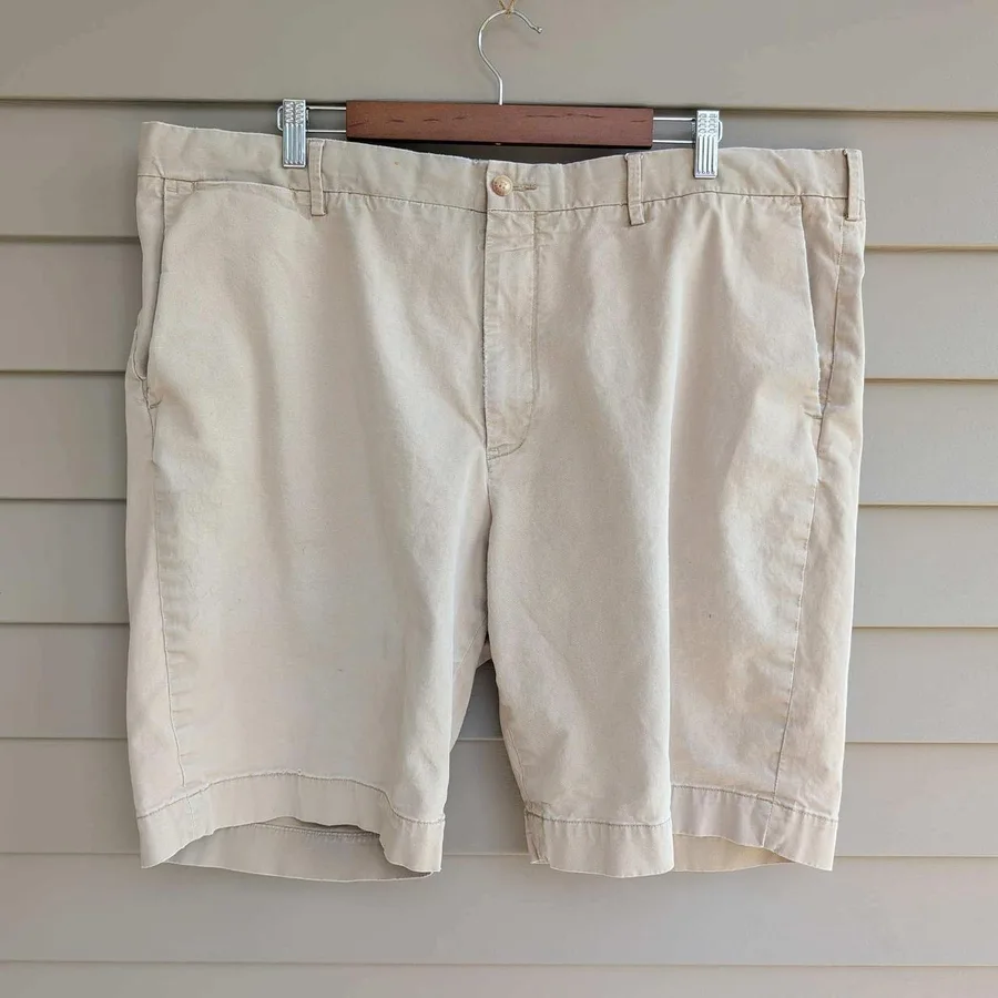Polo Ralph Lauren Chino Shorts Mens 42L Khaki Tan Stretch Classic Fit 9in Inseam