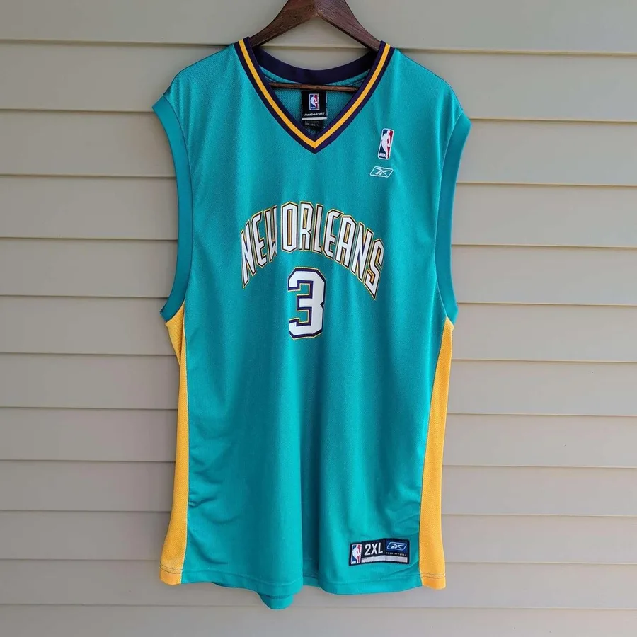 Reebok Chris Paul New Orleans Hornets Jersey Mens 2XL Teal NBA 3 Basketball