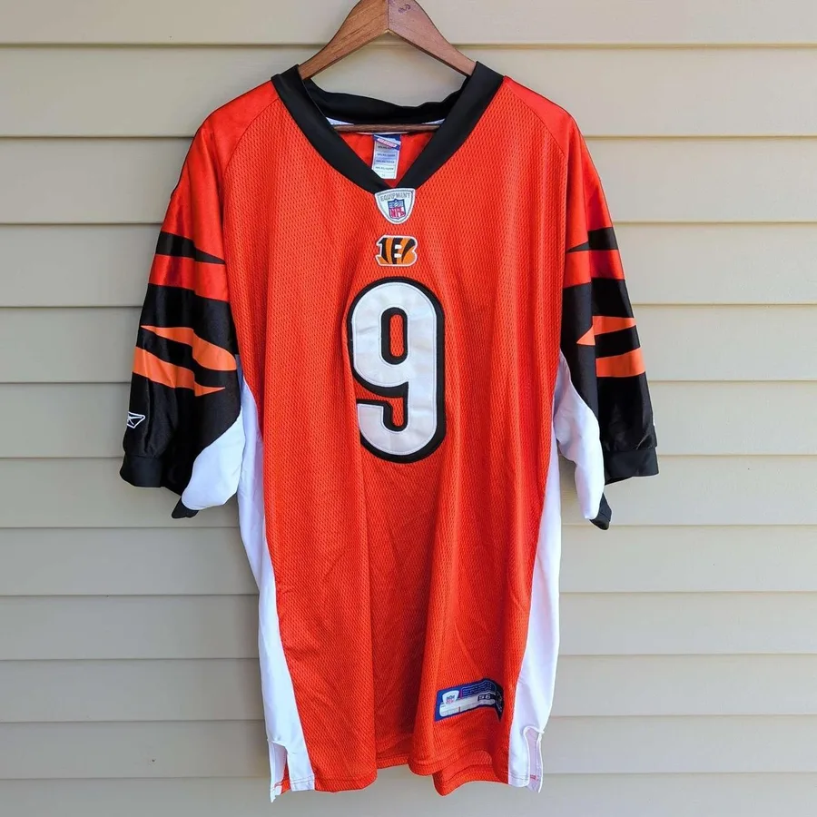 Reebok Cincinnati Bengals Jersey Mens 56 Orange Carson Palmer 9 NFL Equipment