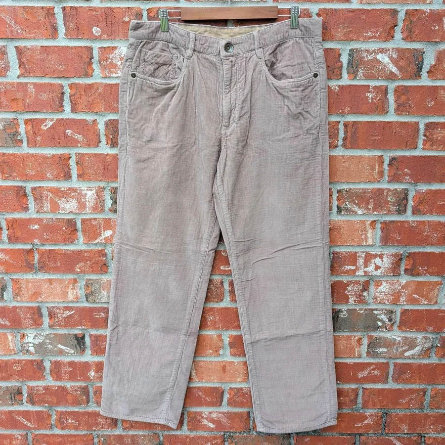 Tommy Bahama Corduroy Pants Mens 38 Taupe Brown Island Soft Straight Leg Cotton