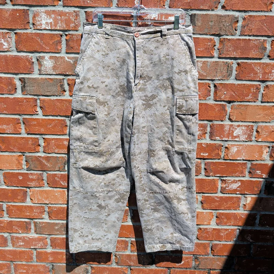 Evolution 72 Digital Camo Cargo Pants Mens 32x29Tan Desert MARPAT Style
