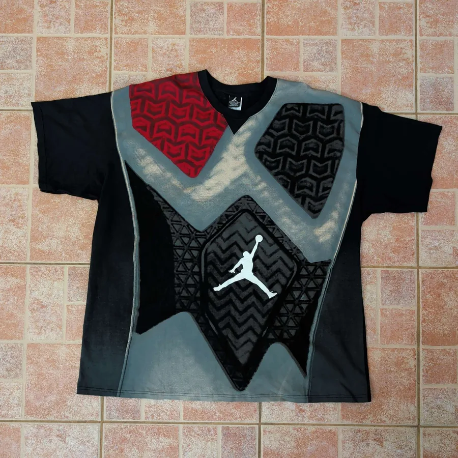 Jordan XX2 Air Jordan T-Shirt Mens 3XL Black Big Print Sneaker Graphic Tee