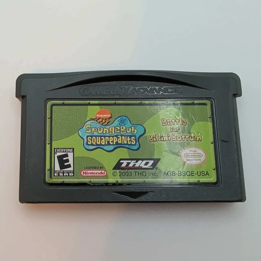 Nintendo SpongeBob SquarePants Battle for Bikini Bottom GBA No Box Game Only