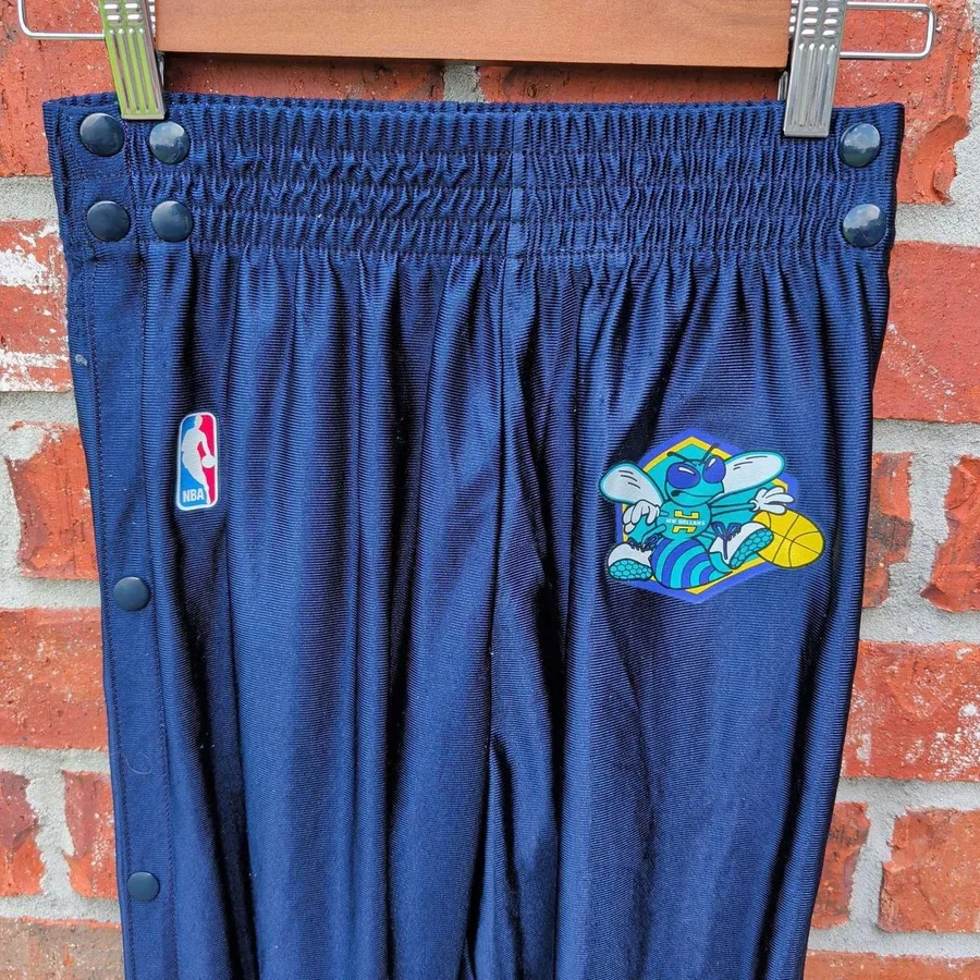 Alleson Athletic New Orleans Hornets Pants Mens S Navy Blue NBA Breakaway Logo