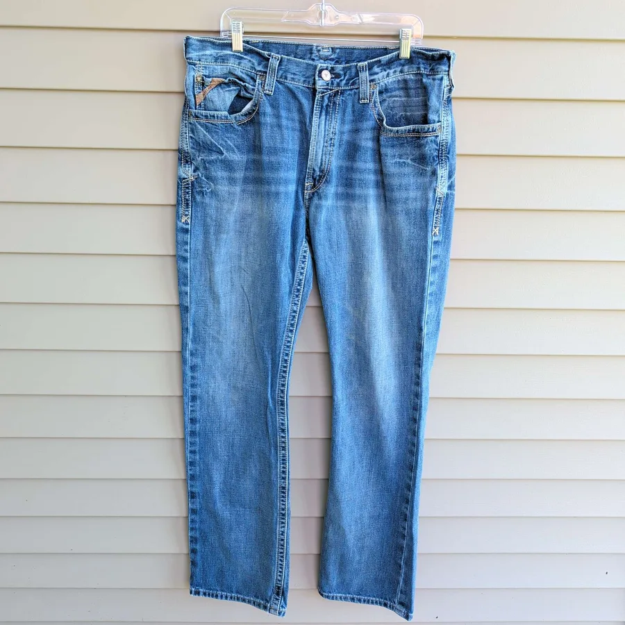 Ariat M4 Bootcut Jeans Mens 36x36 Medium Wash Denim Western Workwear