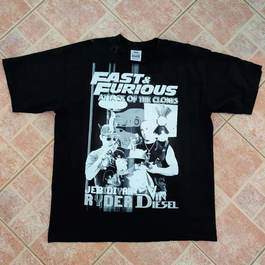 Pro Club T-Shirt Mens XL Black Fast & Furious Attack of the Clones Parody