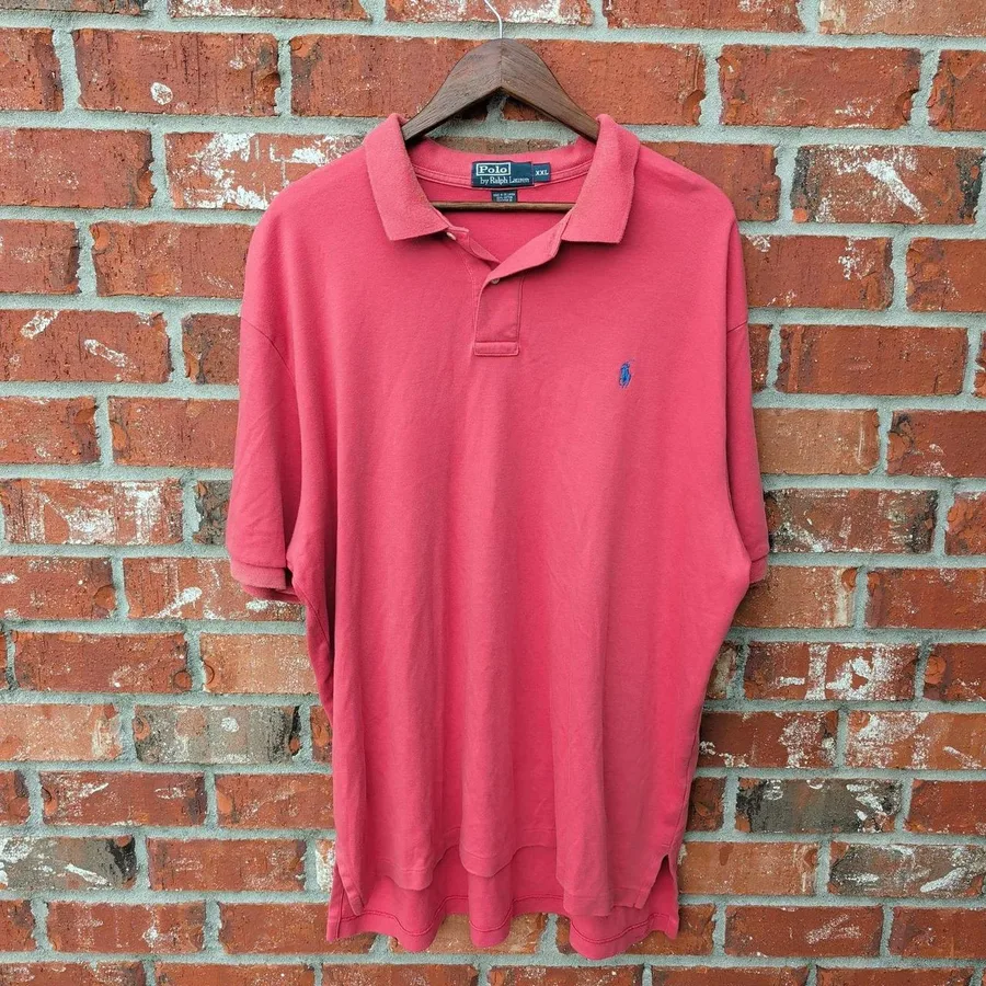 Polo Ralph Lauren Polo Shirt Mens XXL Pink Short Sleeve Embroidered Pony Logo
