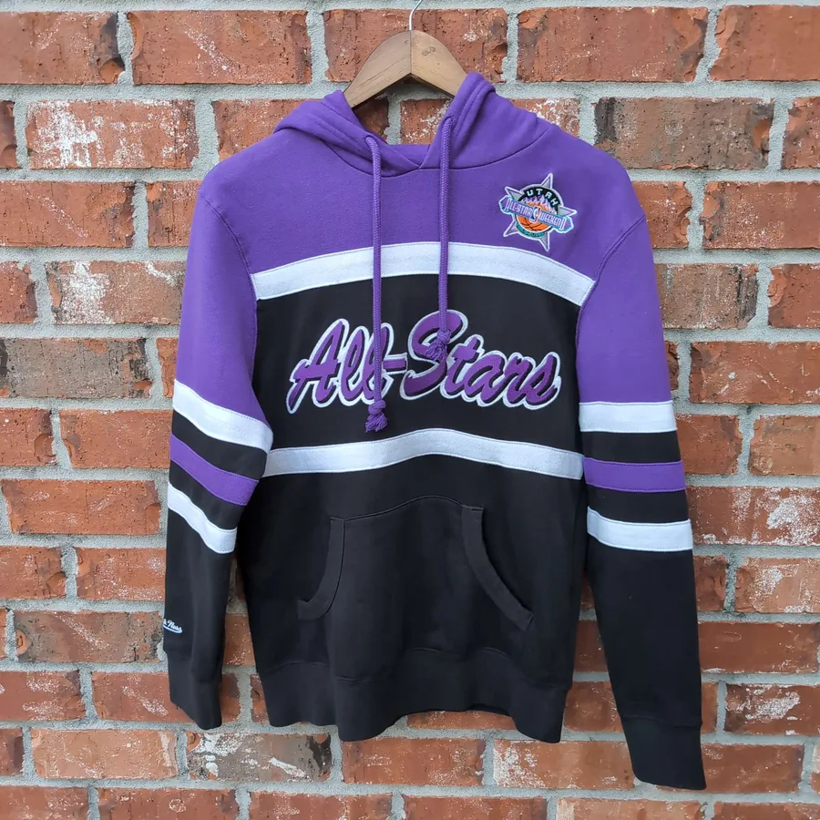 Mitchell & Ness NBA Hardwood Classics Hoodie Small Utah All-Star 1993 Purple