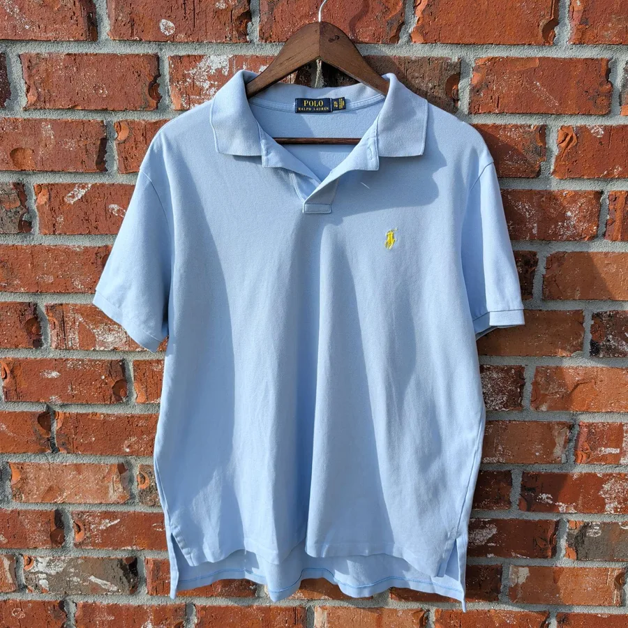 Polo Ralph Lauren Polo Shirt Mens XL Light Blue Pima Cotton Pony Logo
